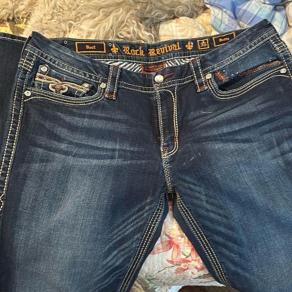 Brand new SKINNY Bootcut Rock Revival jeans.
